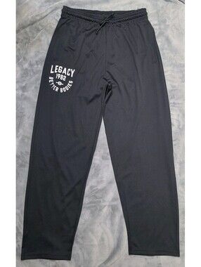 Better Bodies Legacy Mesh Pants XL Black Track Drawstring Athletic